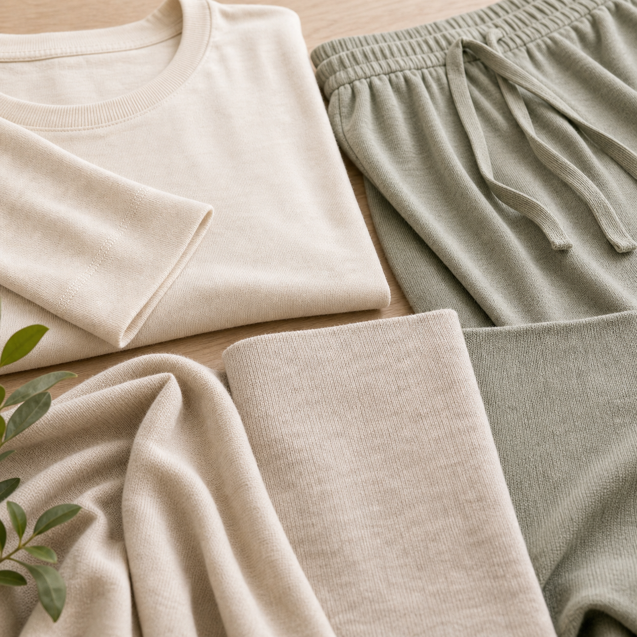 Bamboo knit breathable loungewear fabric