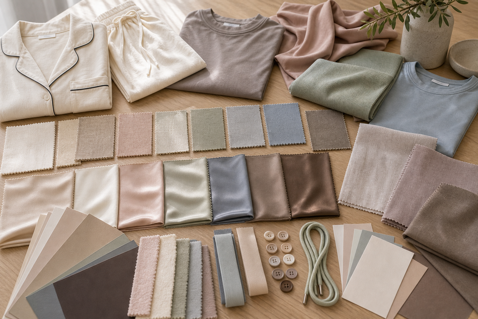 Fabric trim and colorway development board