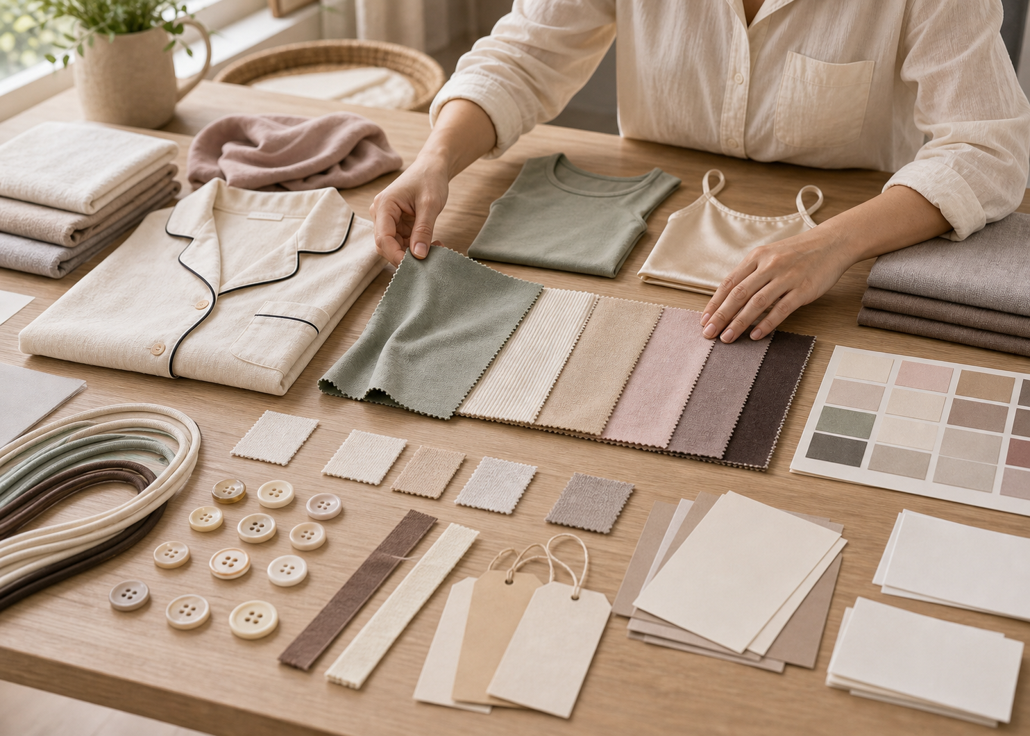 Fabric matching and sampling approval process