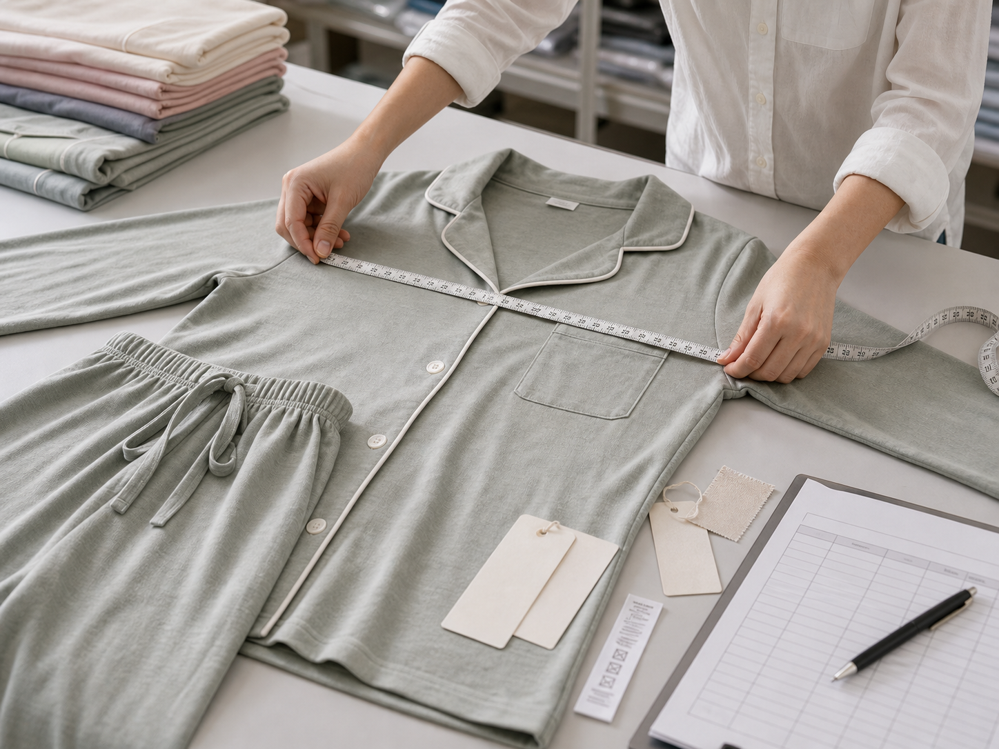 Quality control for sleepwear and loungewear production