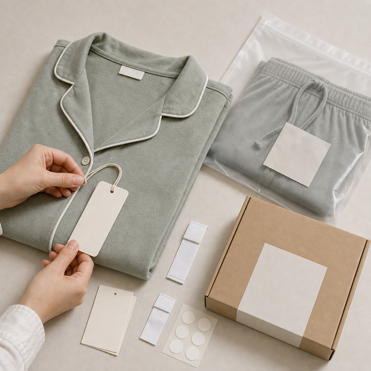 Private label packaging and garment label options