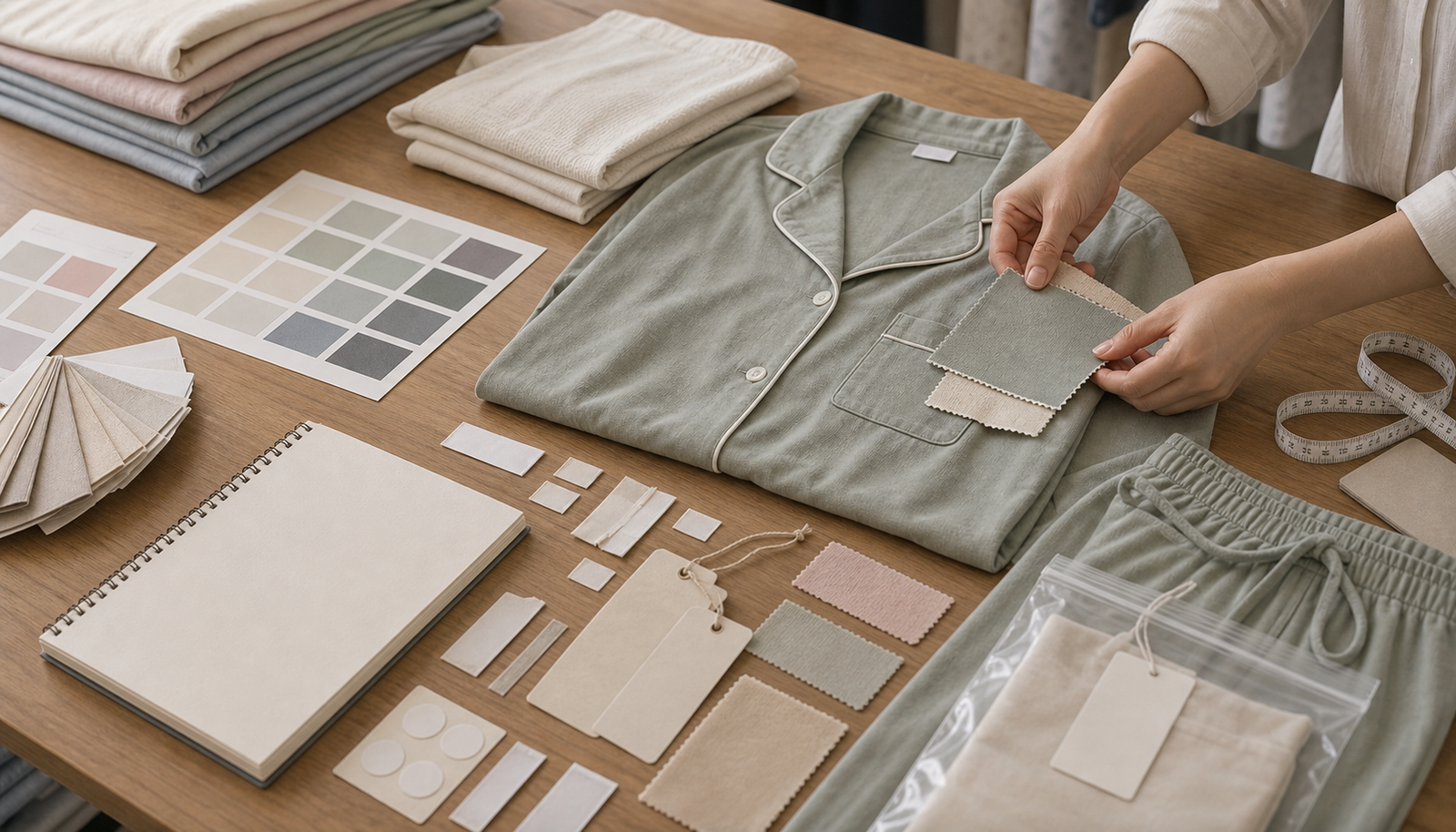 Product fabric and private label development worktable