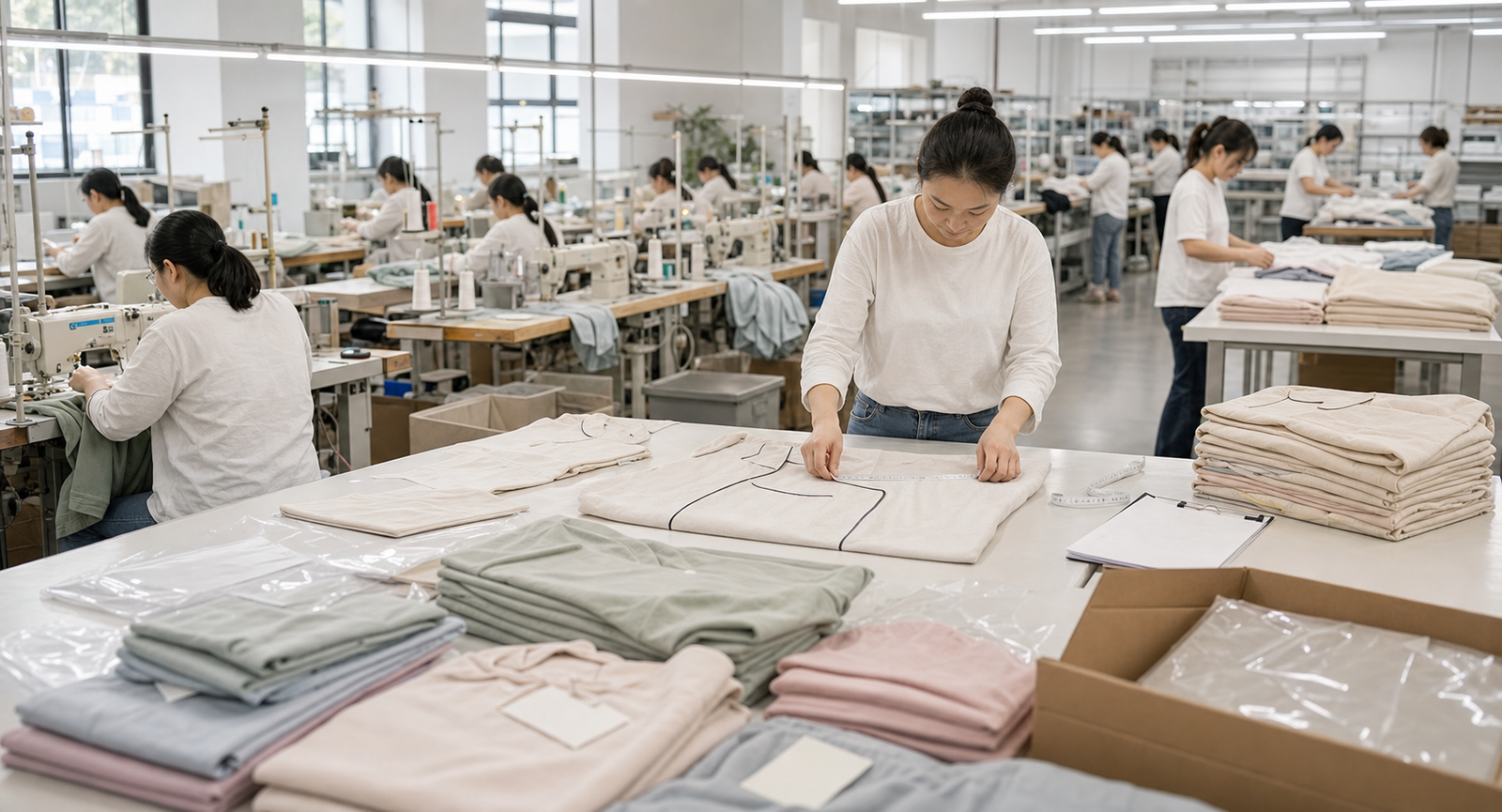Sleepwear factory and quality control for private label production